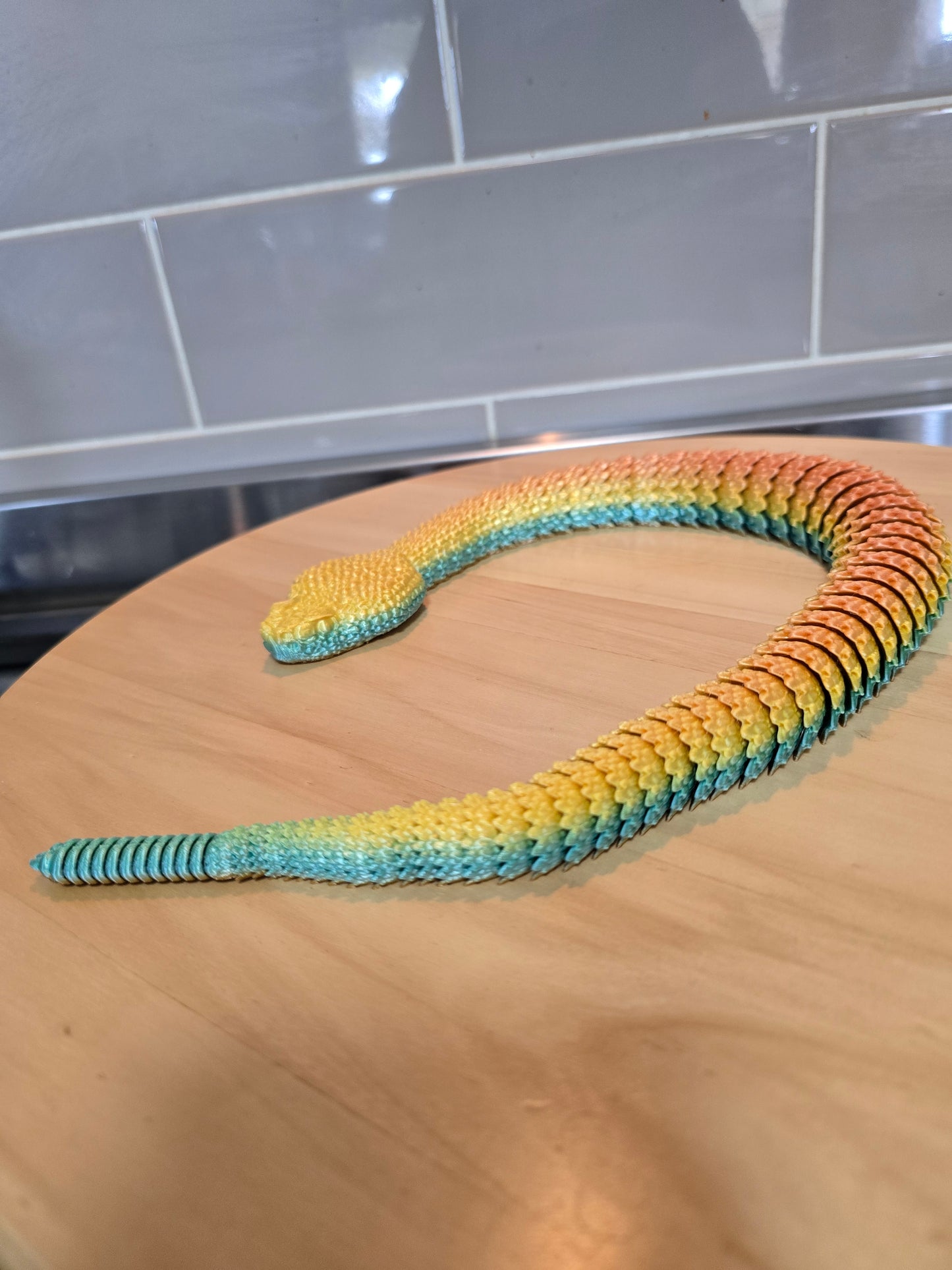 π 3D Printed Rattlesnake β Realistic Articulated Snake Toy