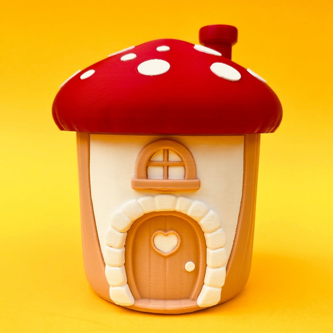 3D Printed Flexi Fairy๐งโโ๏ธ & Mushroom ๐โ๐ซ House โ Enchanting Collectible Set
