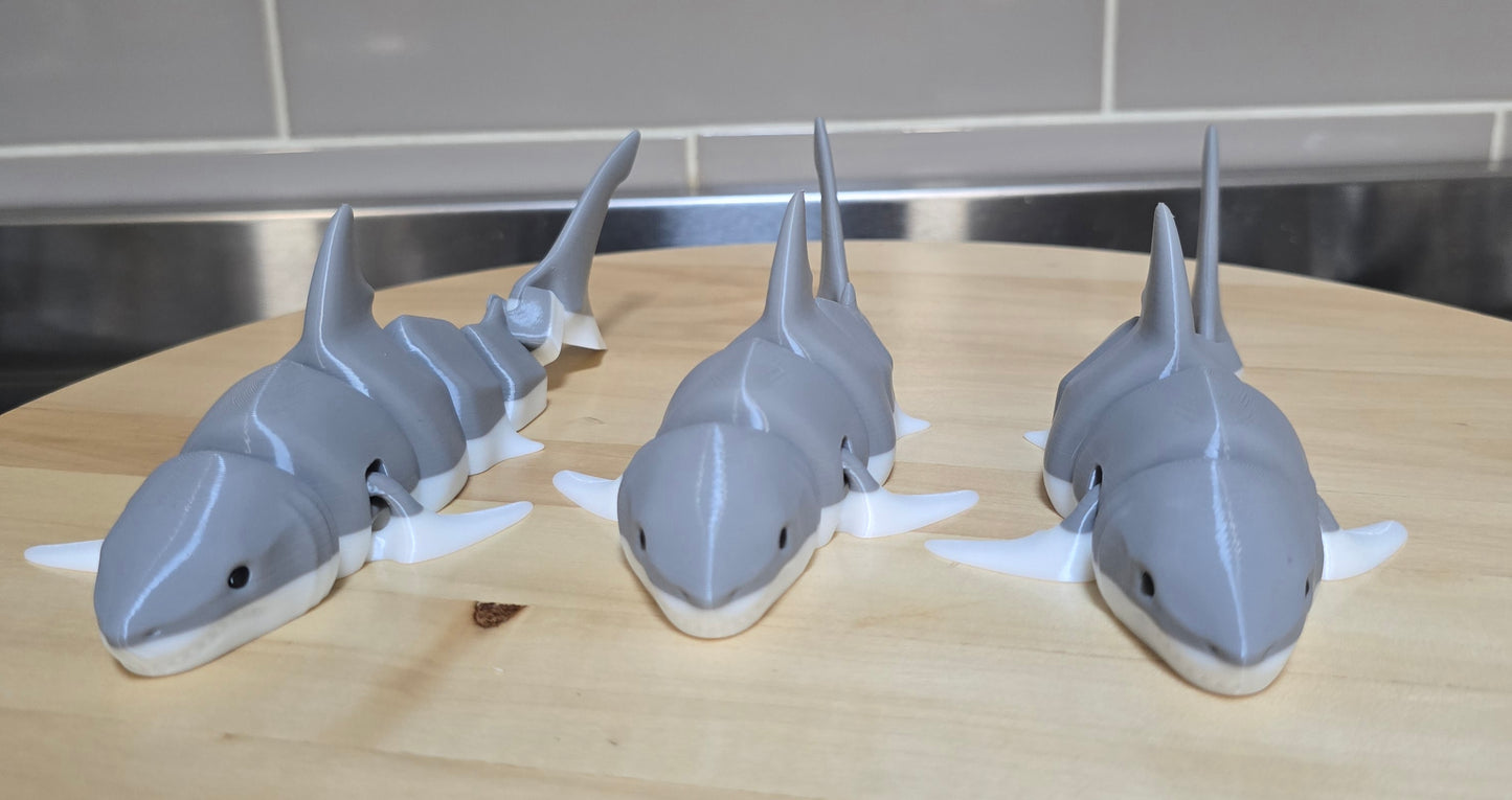 🦈 3d Printed Great White Shark - 18cm Realistic Ocean Predator