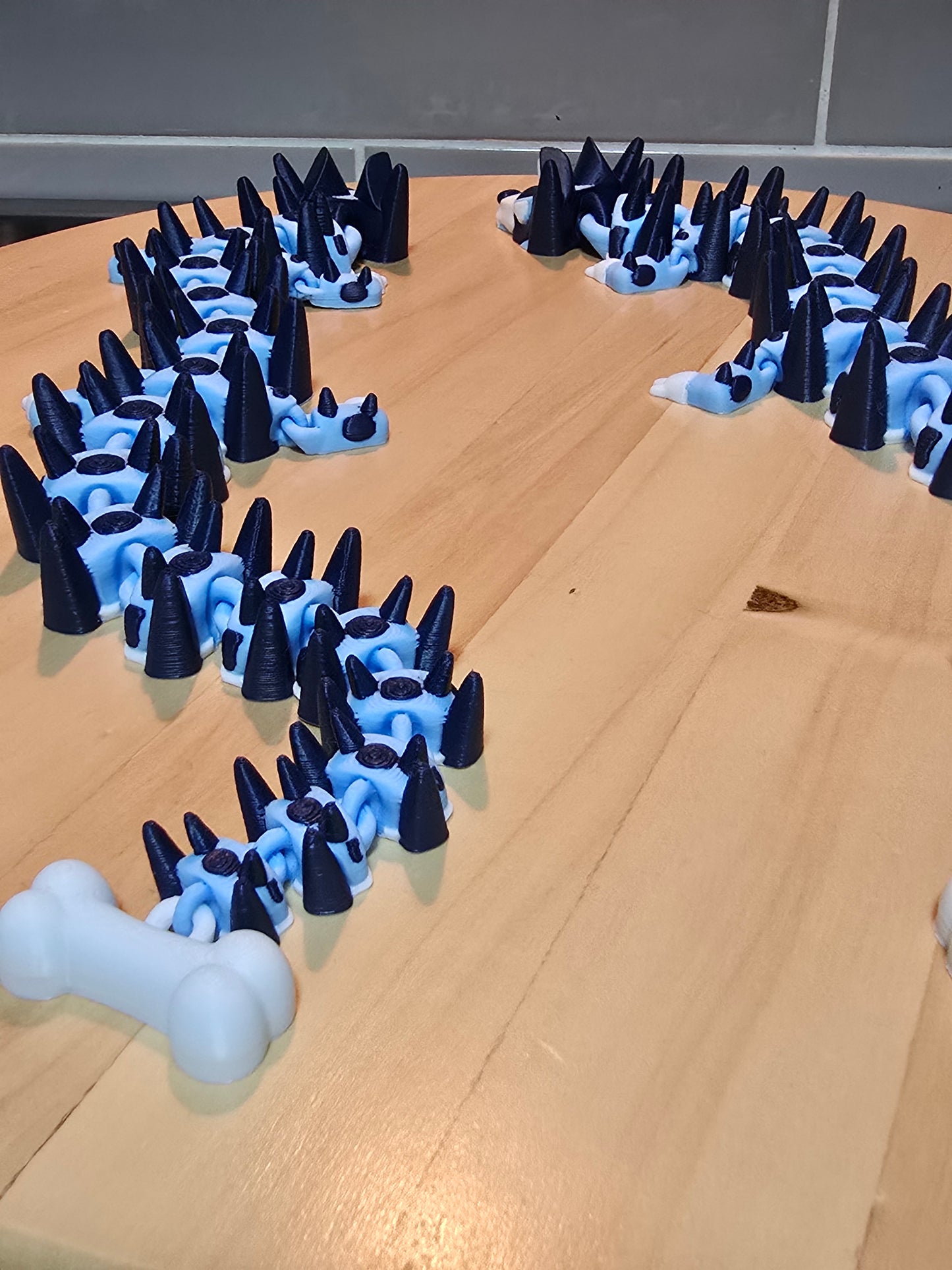 🐉 Bluey-Themed 3D Printed Dragon – Articulated Flexi Dragon Inspired by Australia’s Favourite Pup