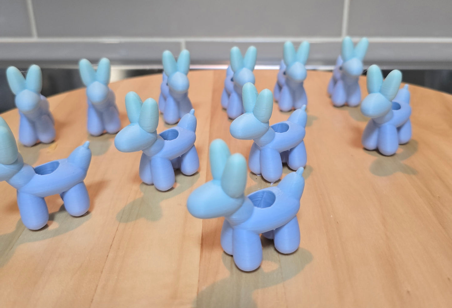 3D Balloon dog straw topper