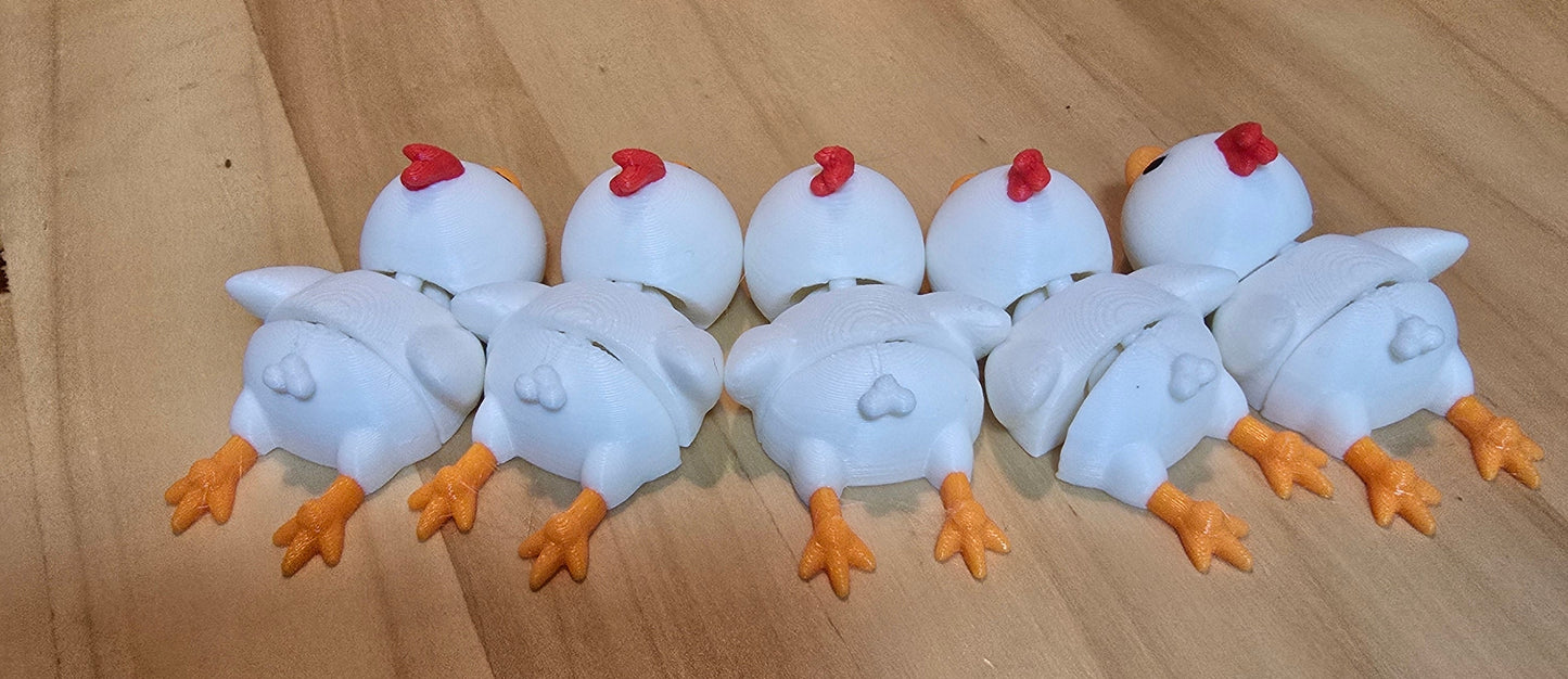 π3D Mini collectible Chicken with thick legs