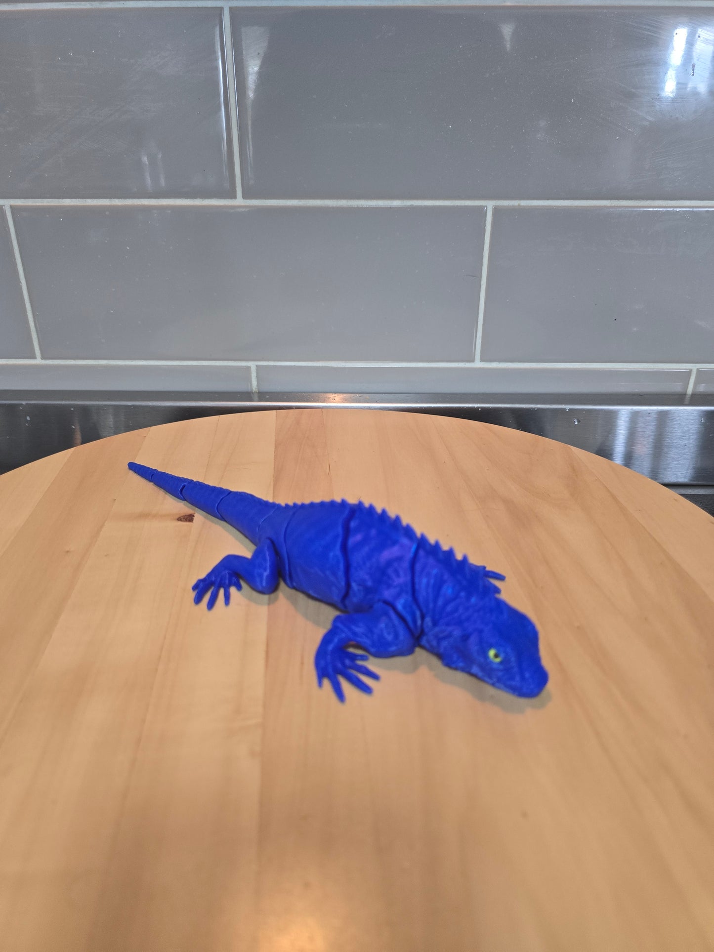 3D Blue Lizard