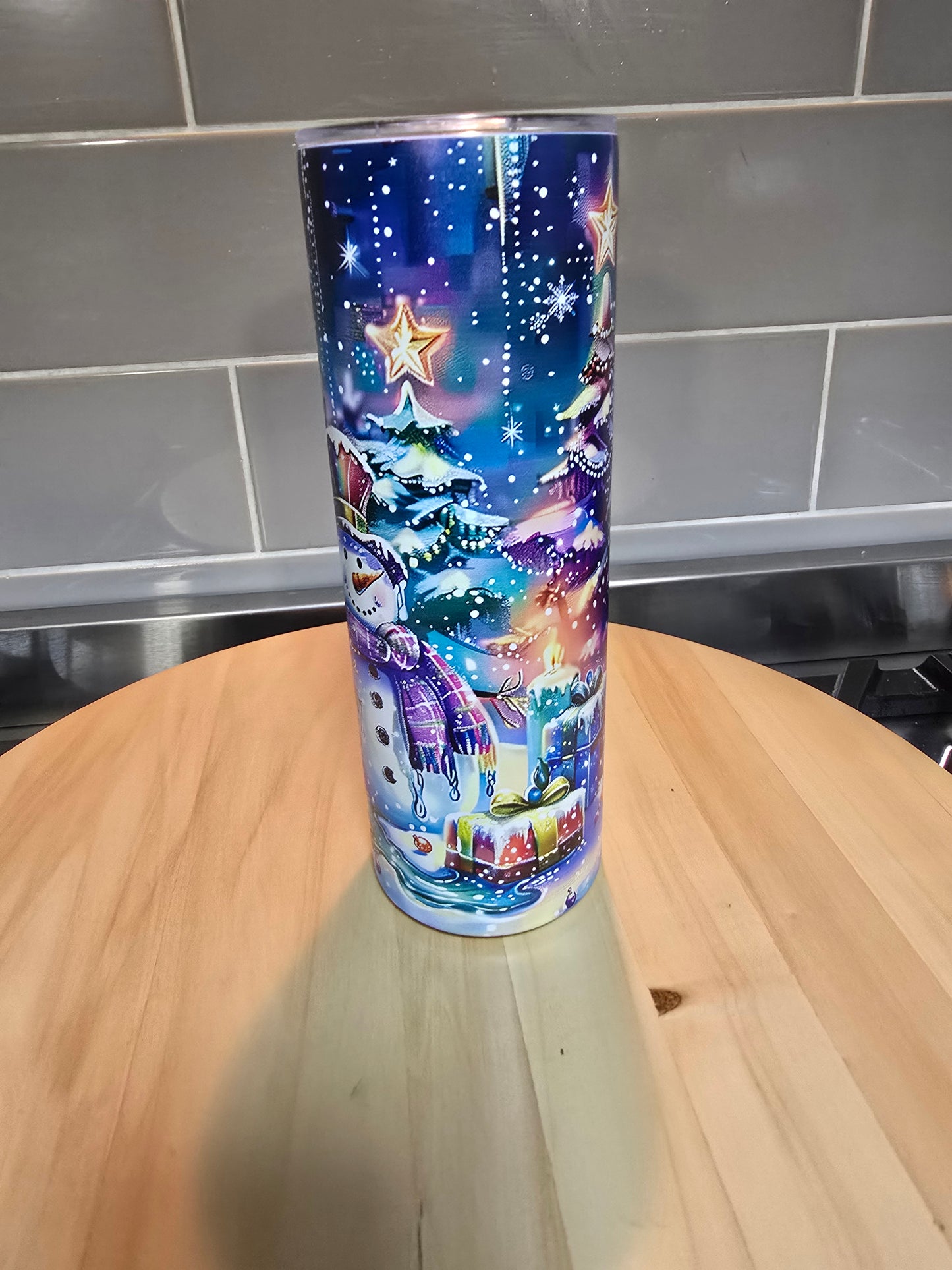 Frosty Starry Night 20 oz tumbler