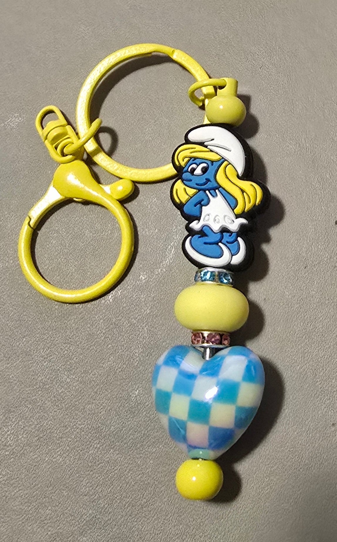 Little Blue Lady keyring