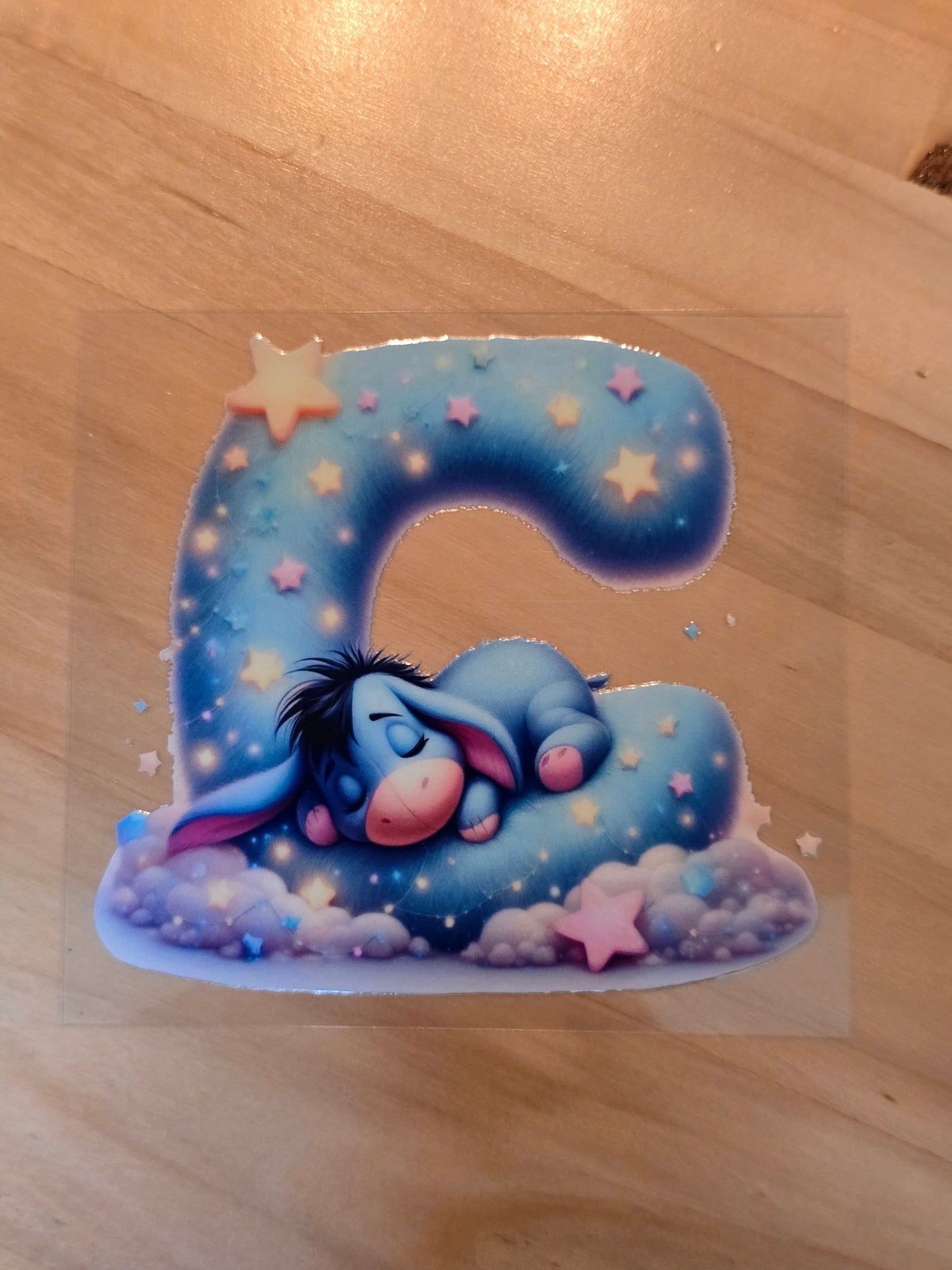 Sleeping Eeyore Inititals