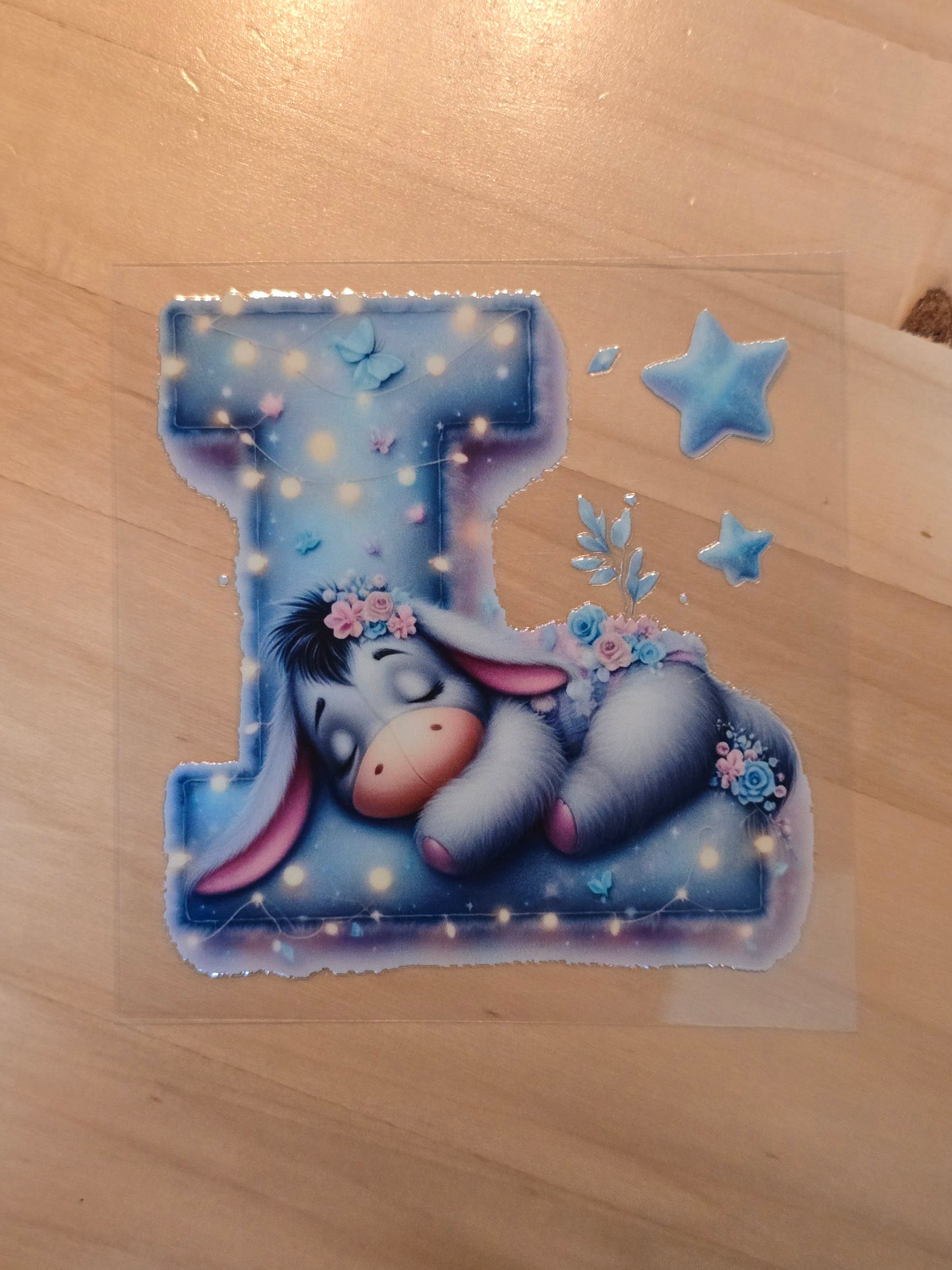 Sleeping Eeyore Inititals