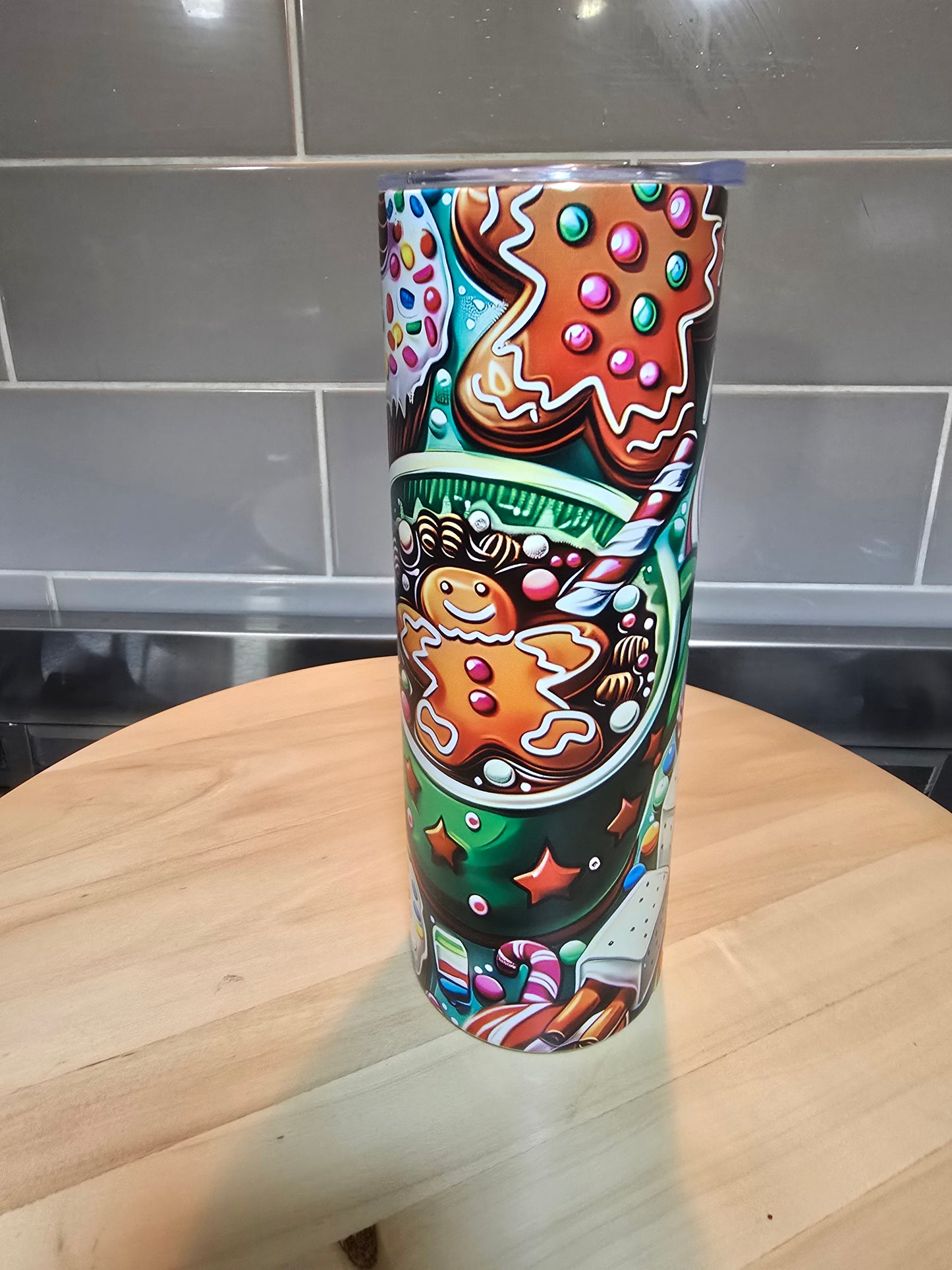 Gingerbread Man 20 oz tumbler