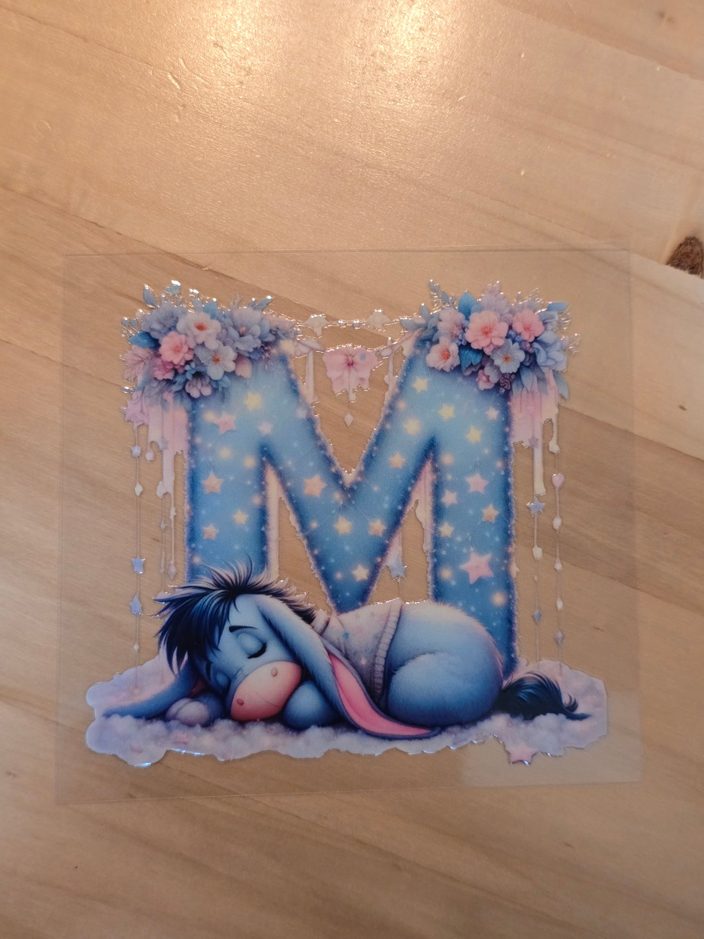Sleeping Eeyore Inititals