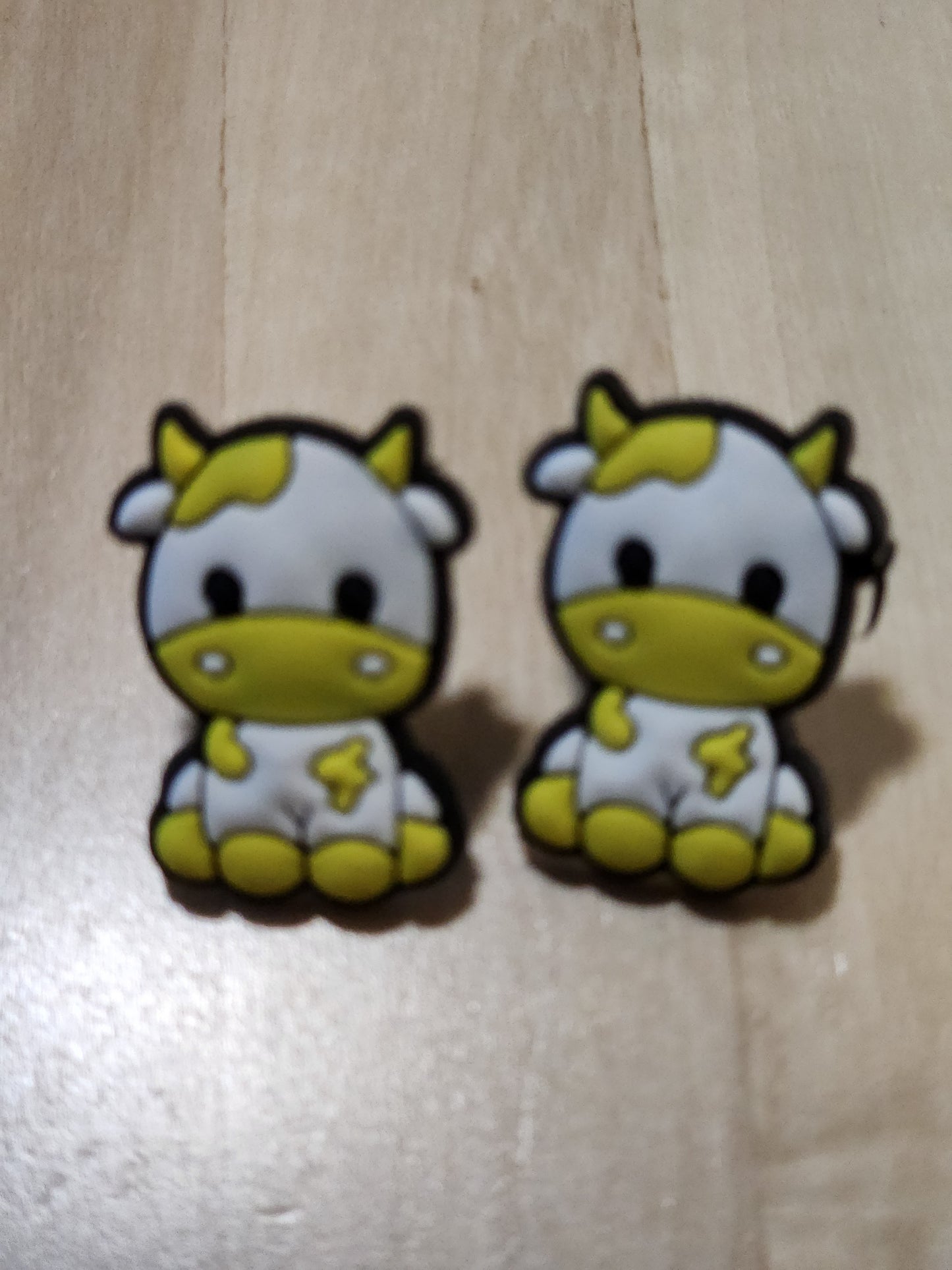 Cute Cow Straw Charms