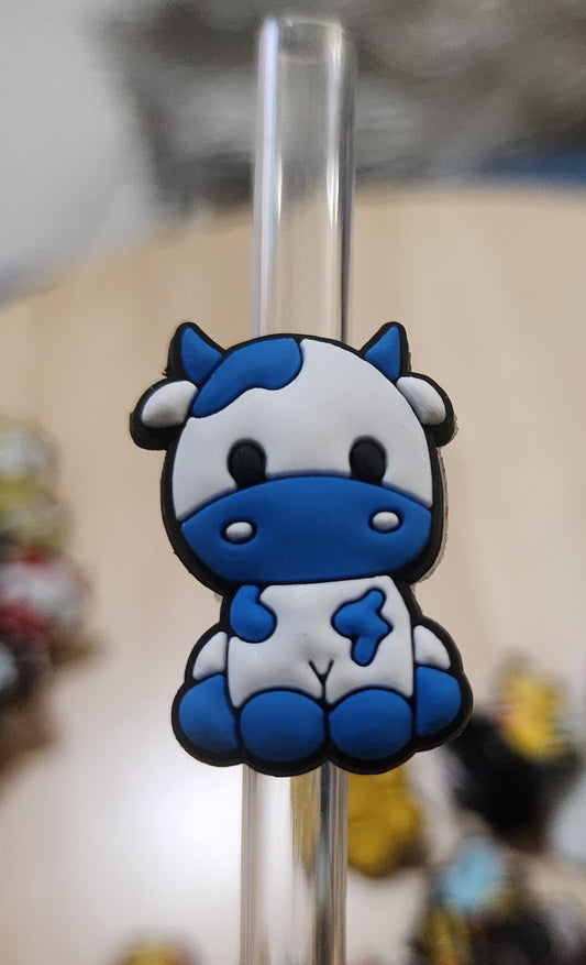 Cute Cow Straw Charms