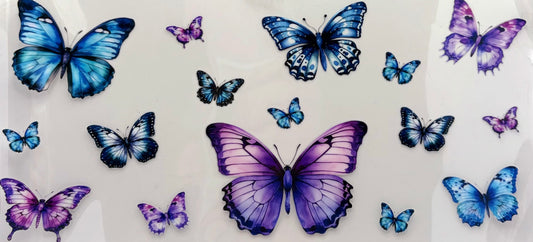 Purple & Blue Butterflies