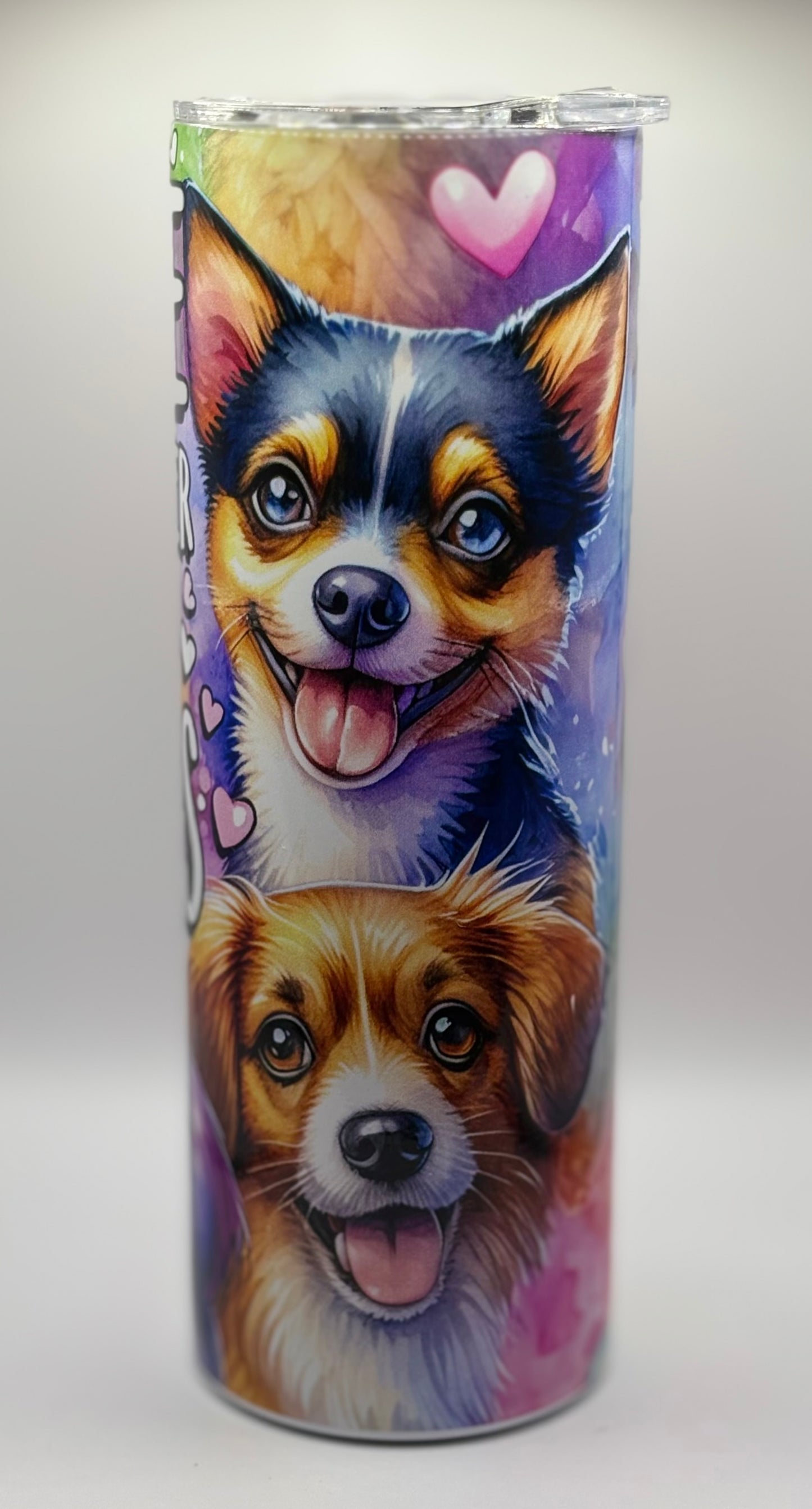 Colourful Life is Better with Dogs 20 oz tumbler