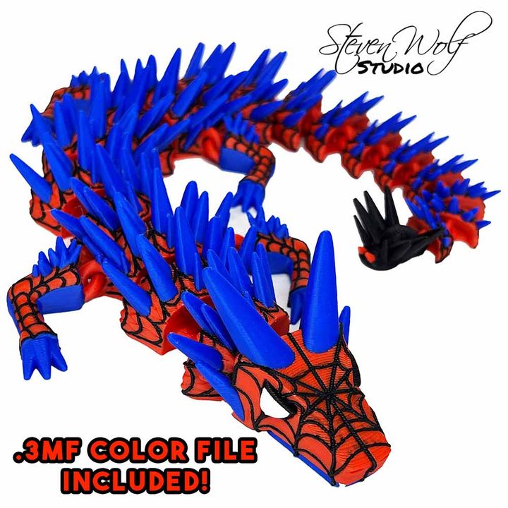 3D Printed Spider Dragon – Articulated Collectible 🕸