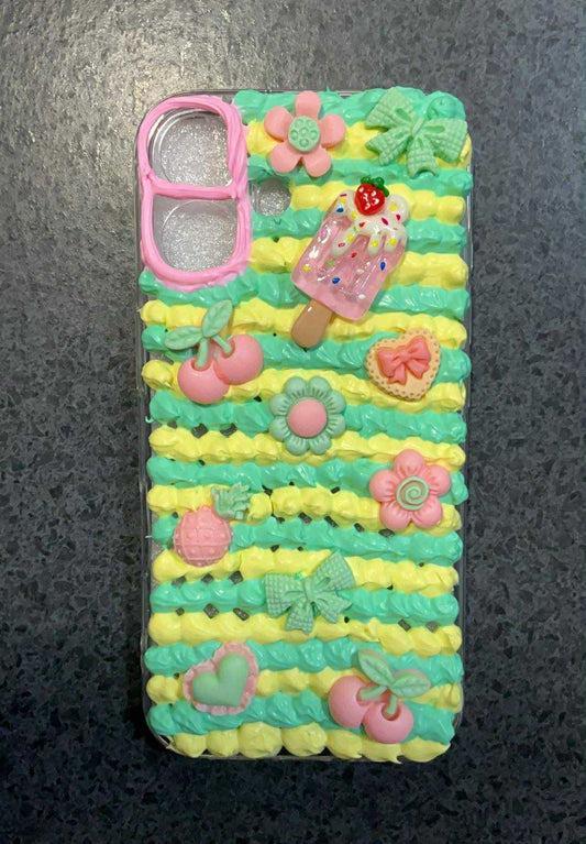Mint and Yellow Phone Case - iphone 16