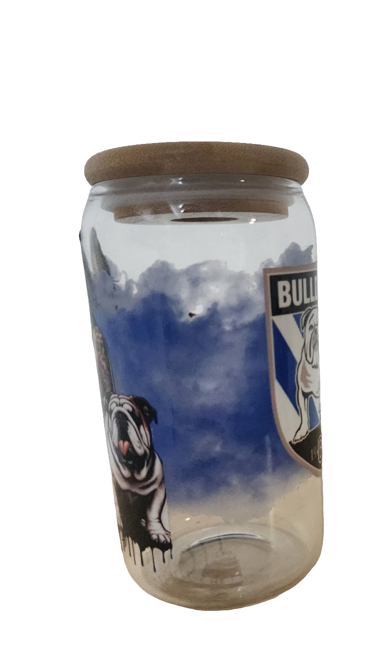 Bulldogs Tattooed - Glass