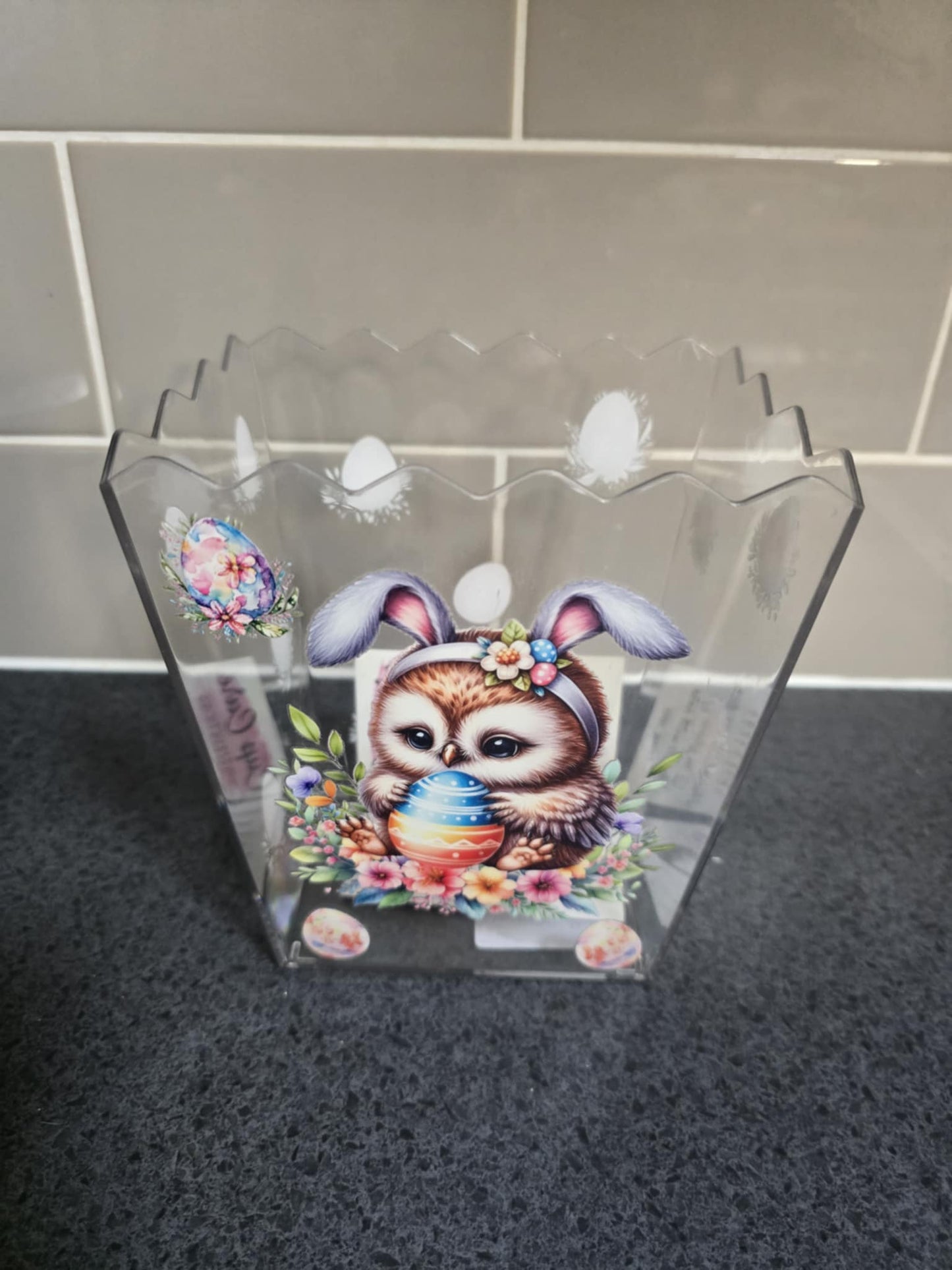 Easter Owl Popcorn Box