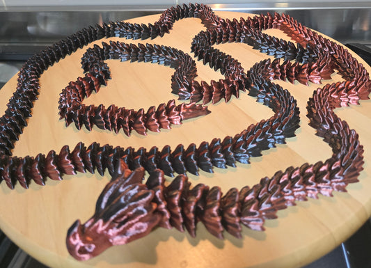 🐉 7-Foot Two-Tone 3D Printed Dragon