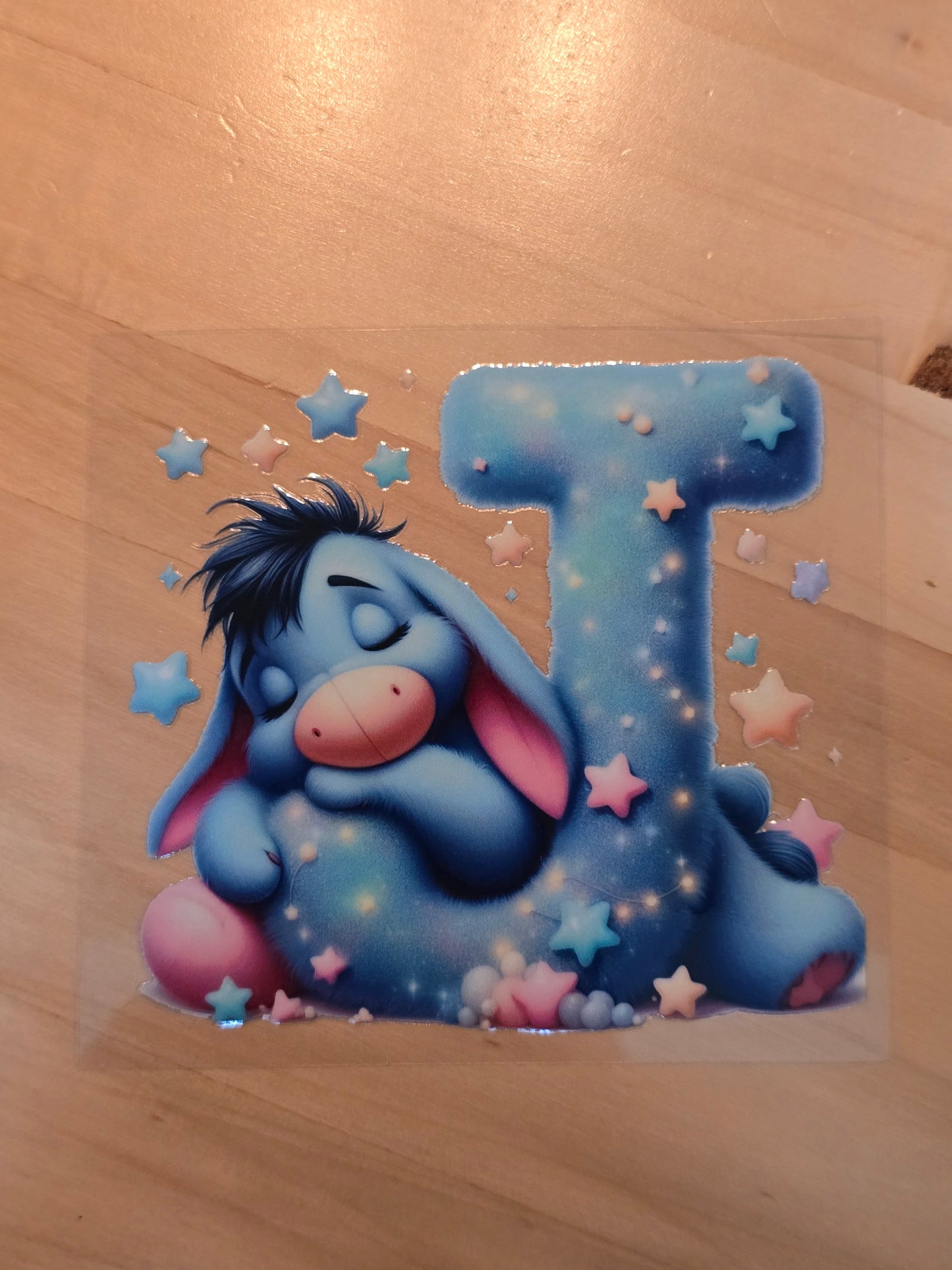 Sleeping Eeyore Inititals