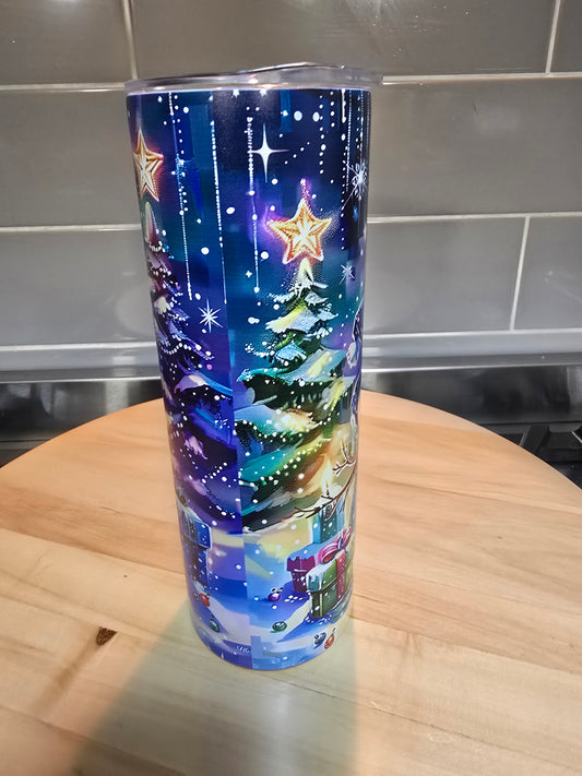 Frosty Starry Night 20 oz tumbler