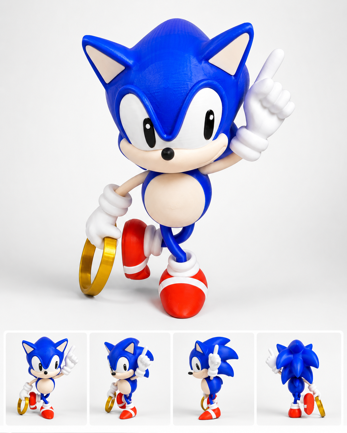 Sonic inspired figurine