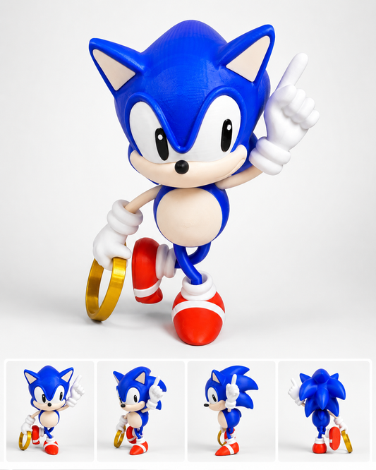 Sonic inspired figurine