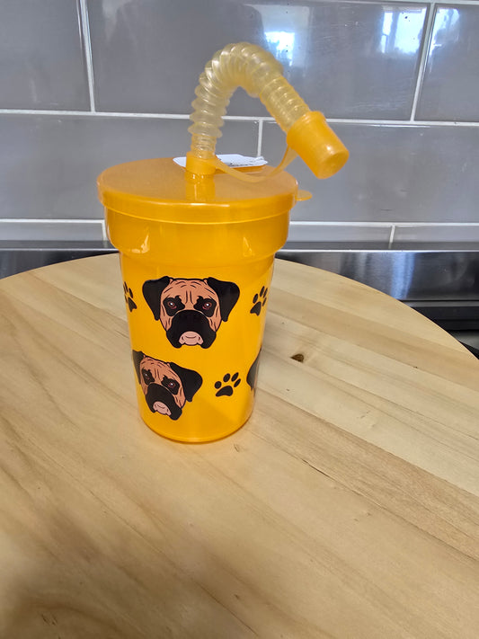 Toddler Cup - Orange Dogs