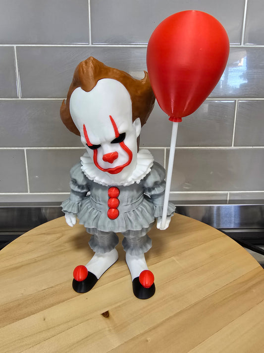 🎈 3D Printed Pennywise the Clown – 30cm Tall Horror Collectible 🎈