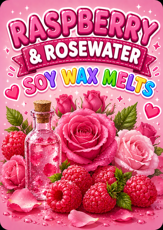 Rasberry and rosewater - assorted wax melts