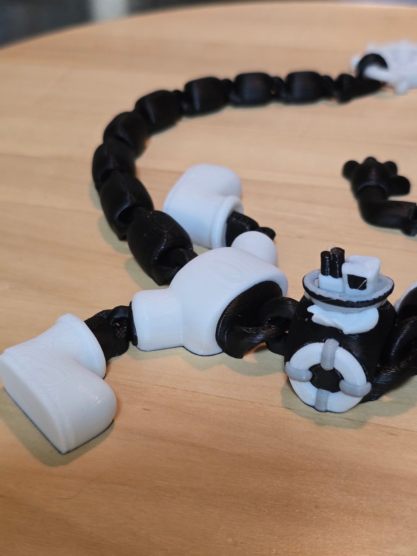 🐉 1920’s Mouse-Themed Steamboat Dragon – 3D Printed Collectible - Large