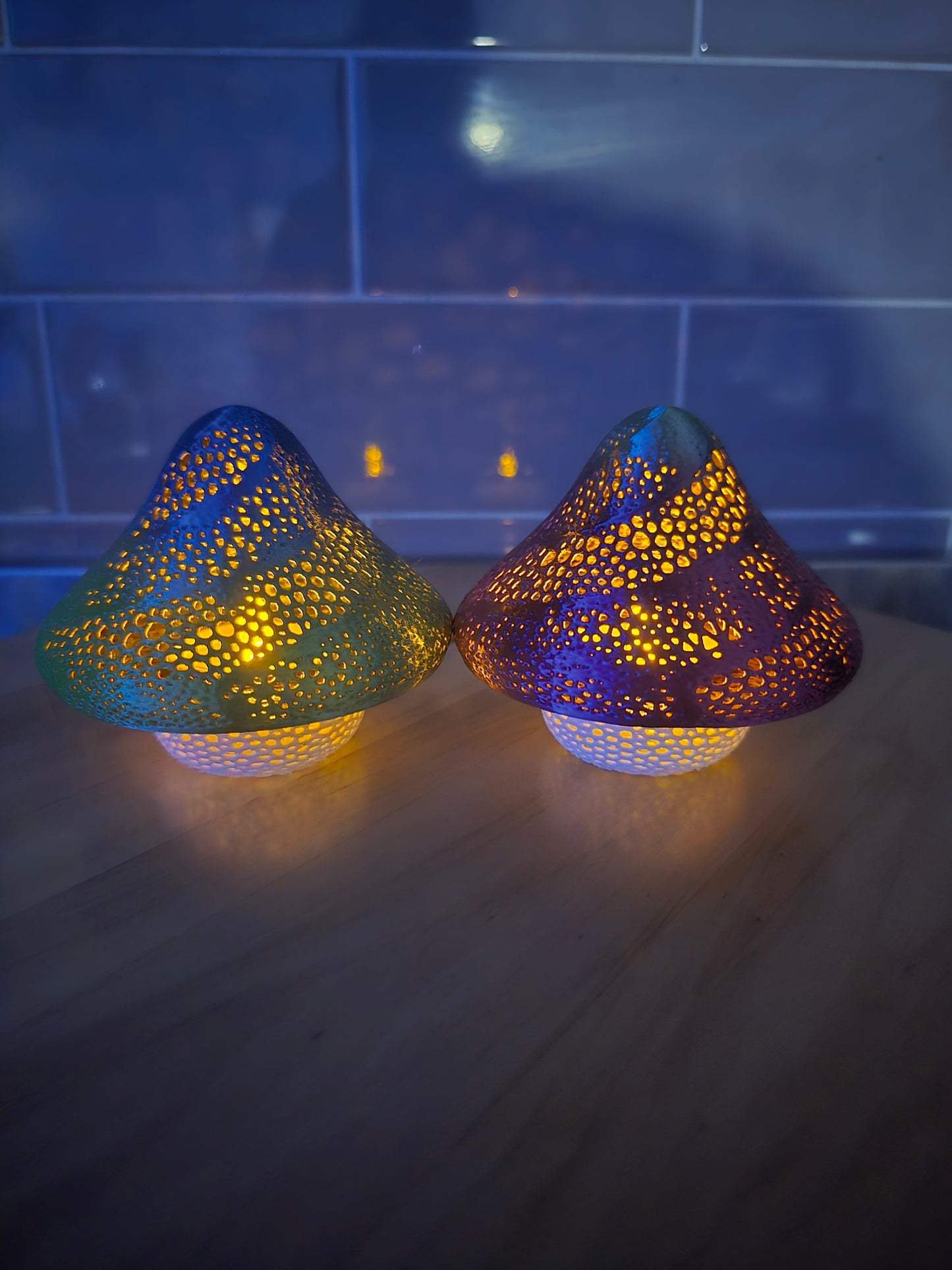 🍄Mesh Mushroom Tealight candle holder