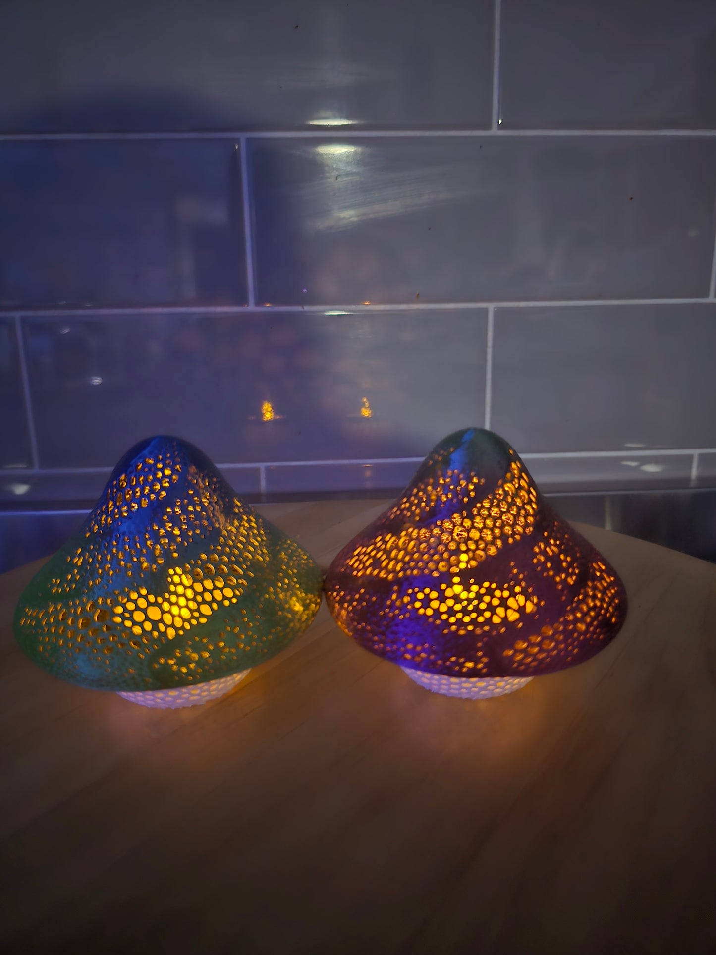 🍄Mesh Mushroom Tealight candle holder