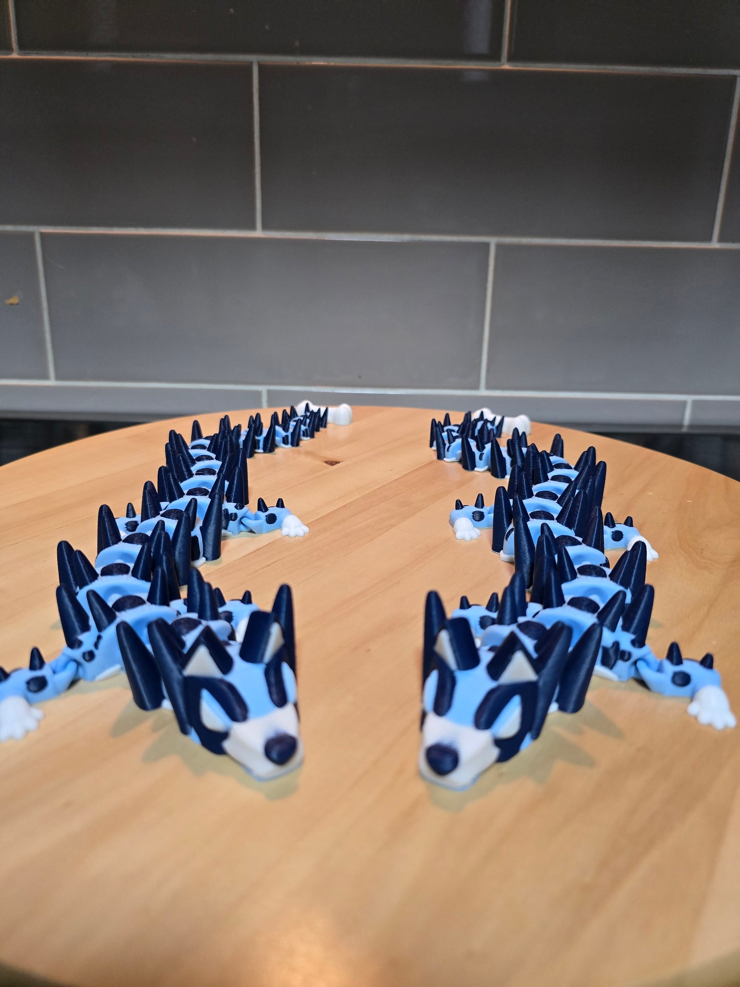 🐉 Bluey-Themed 3D Printed Dragon – Articulated Flexi Dragon Inspired by Australia’s Favourite Pup