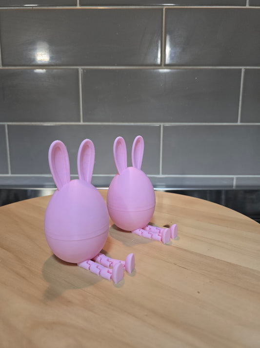 🐰 3D Printed Articulated Easter Egg – Kinder Surprise Holder