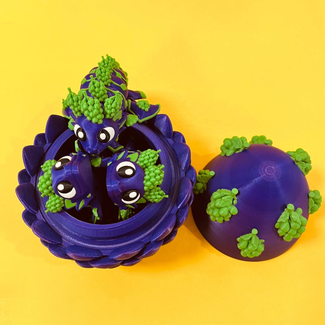 3D Printed Grapes 🍇 Dragon and Egg combo
