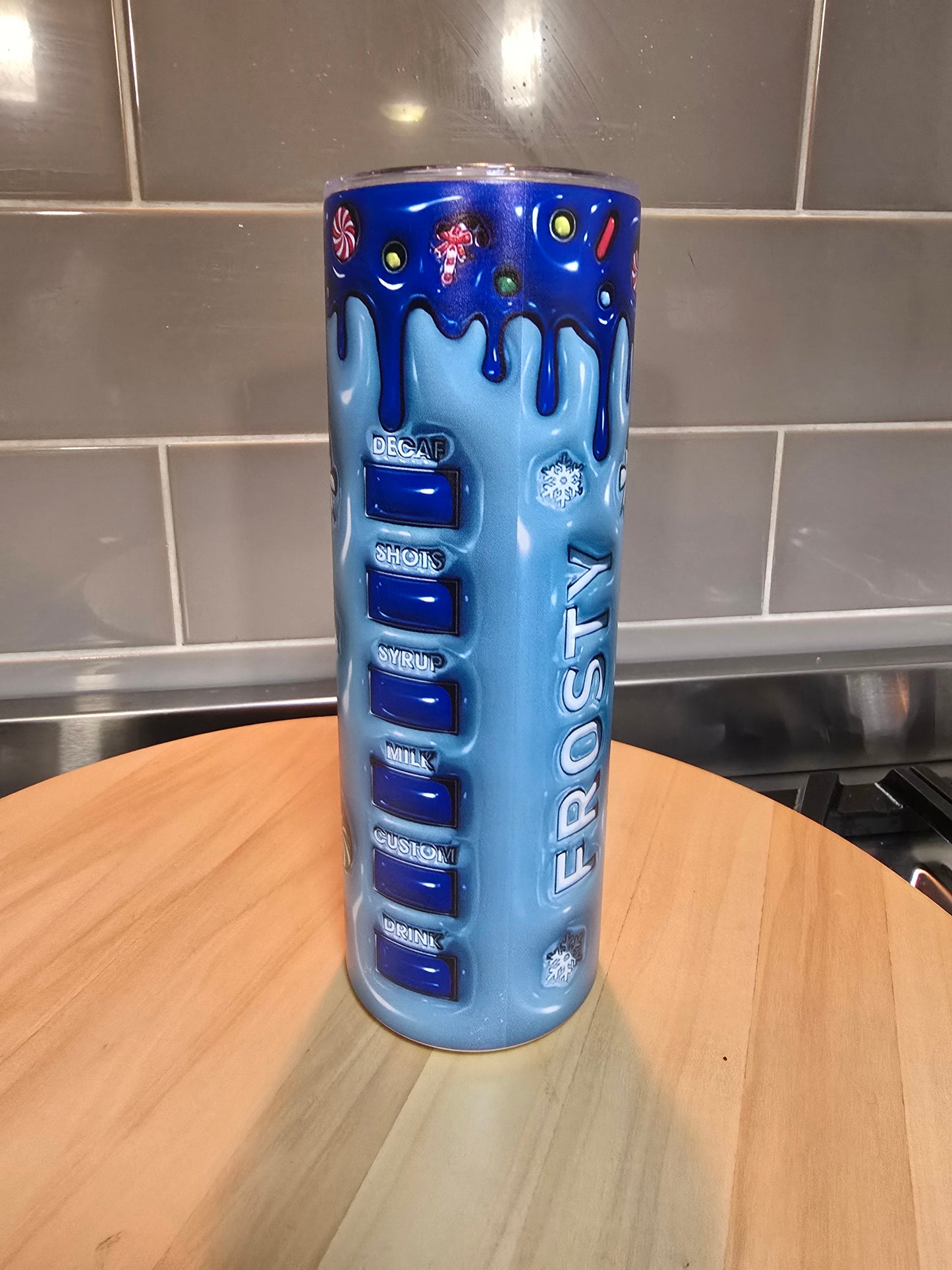 Frosty 3D 20 oz tumbler