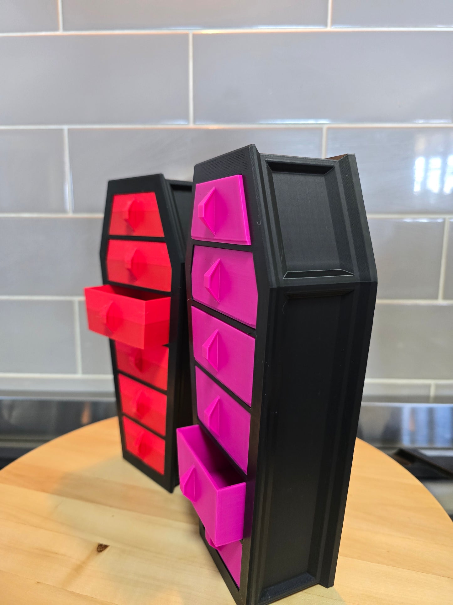 ⚰️25cm 3D Printed Coffin-Shaped Jewellery 📿Box