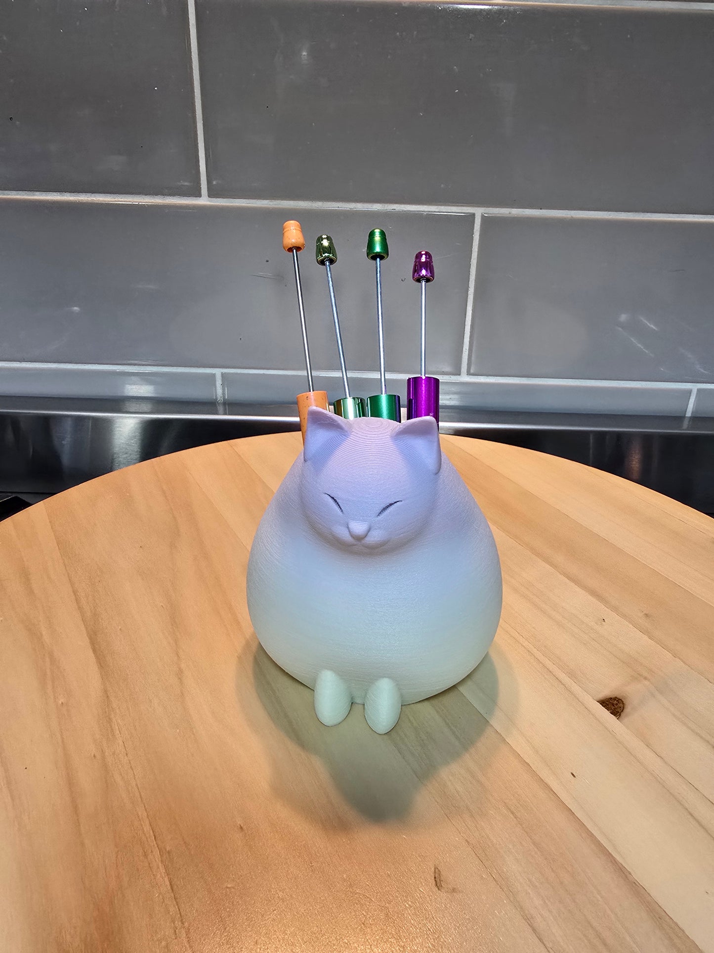 3D Cat Pen Holder