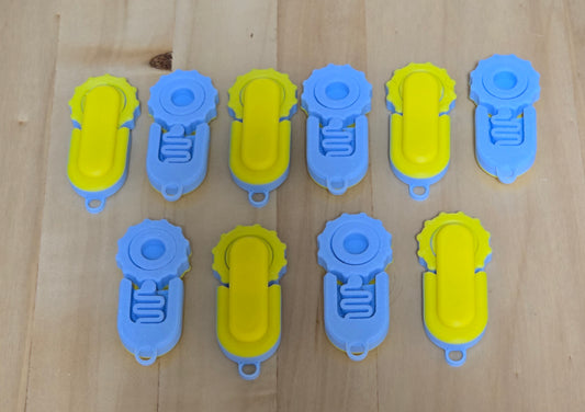 3D gear click fidgets