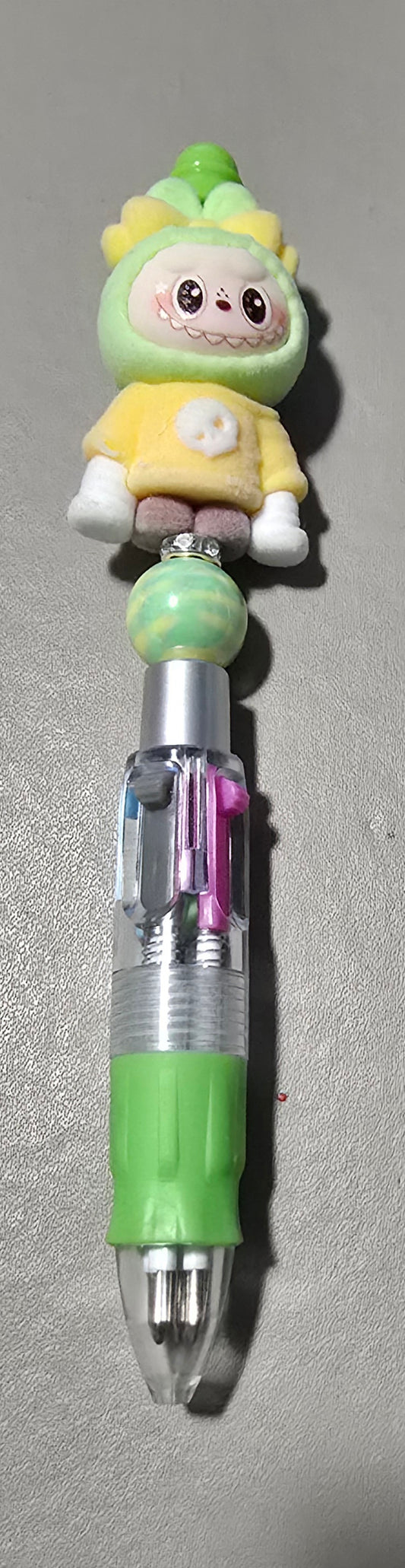 Green Skull Labubu Multi Colour Change Pen