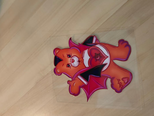 Dracula Scare Bear Decal