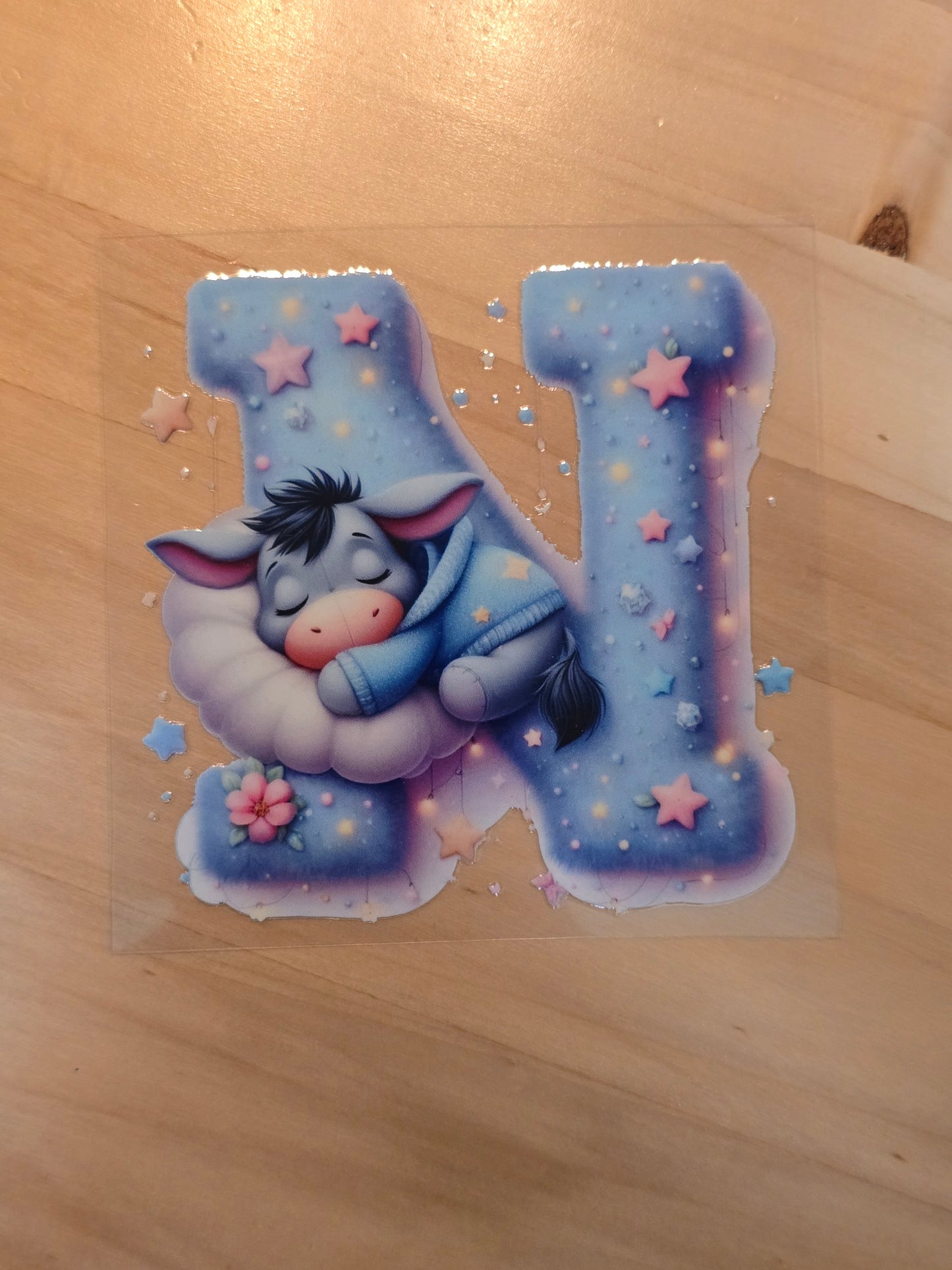 Sleeping Eeyore Inititals