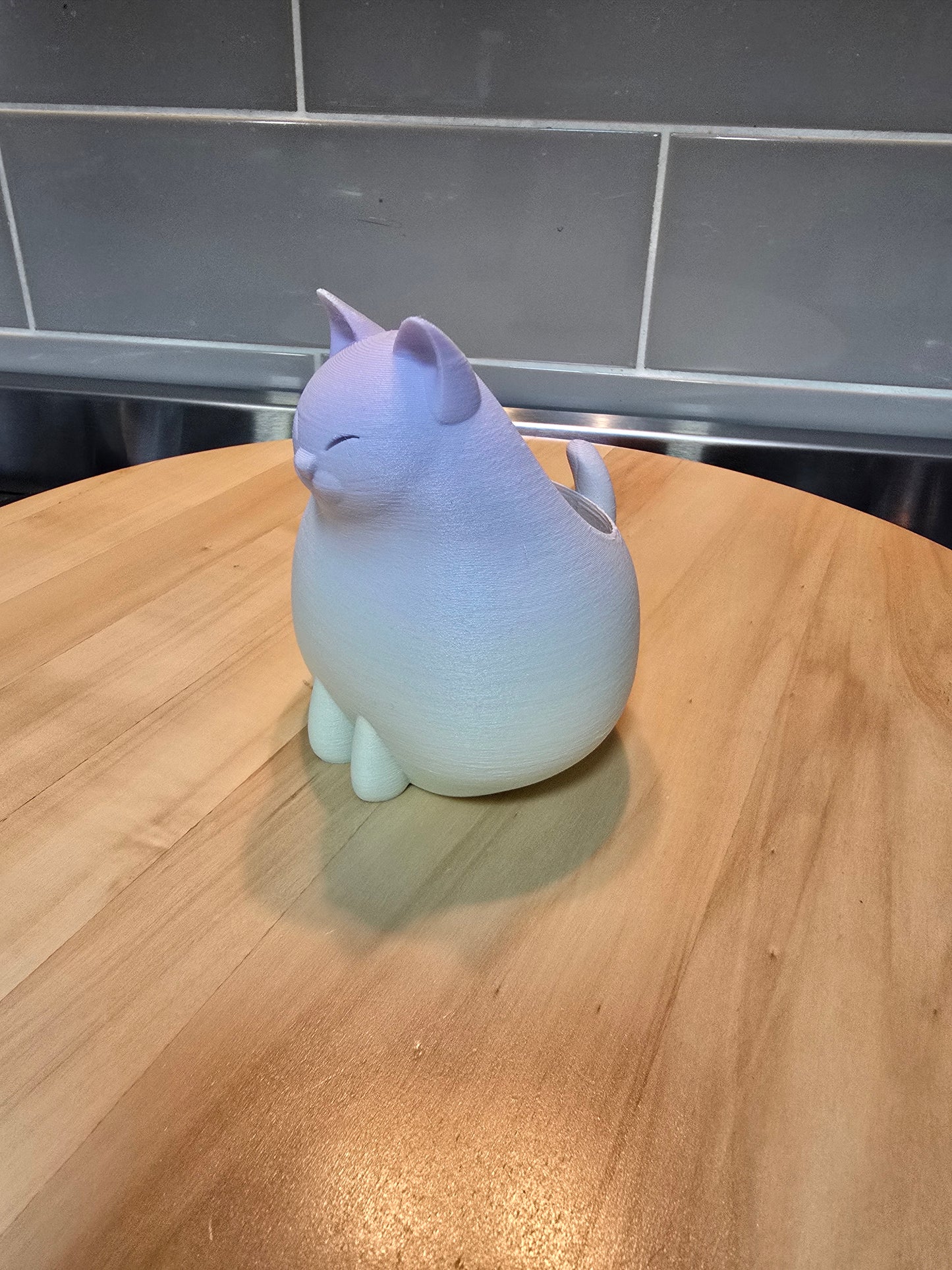 3D Cat Pen Holder
