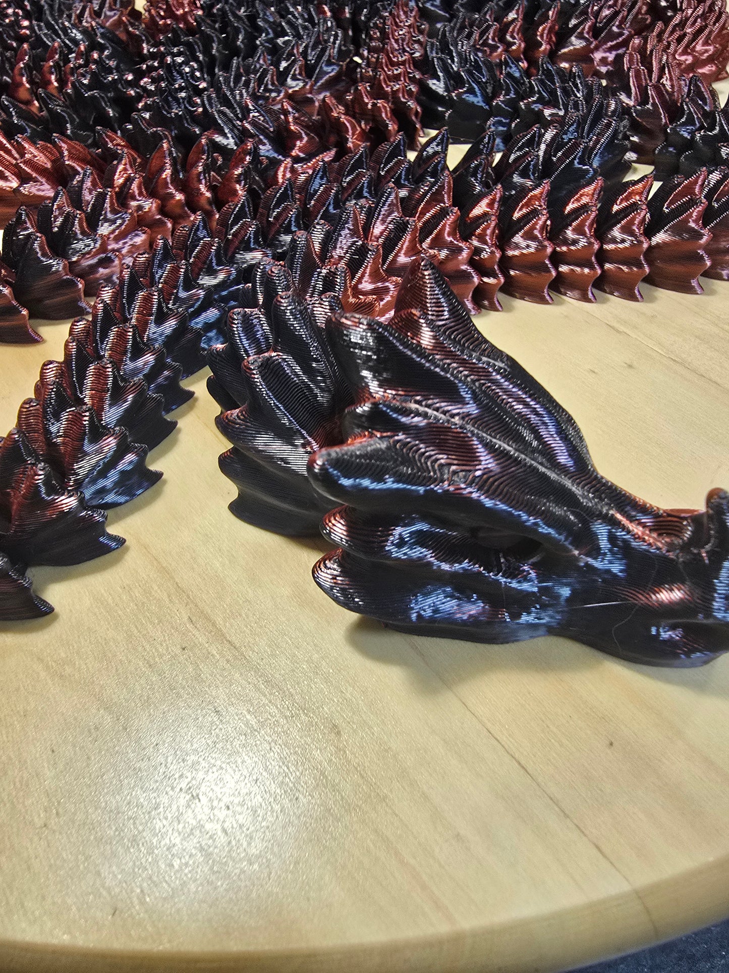 🐉 7-Foot Two-Tone 3D Printed Dragon