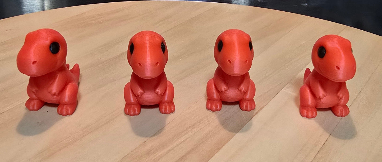 🦕Mini 3D Red Dino – Fun and Fidget Friendly.