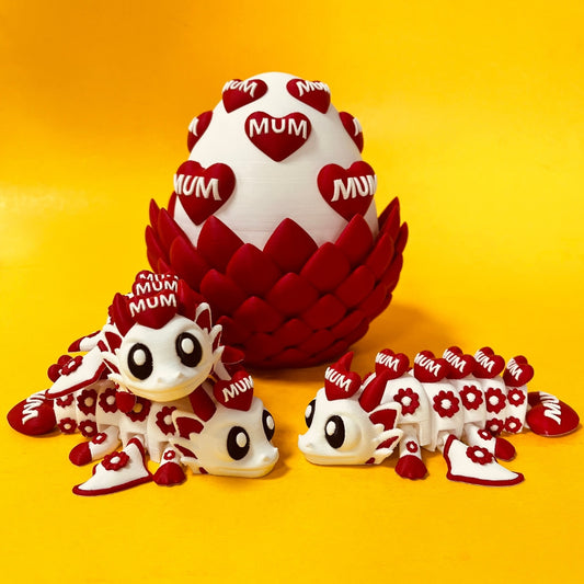Dragon🐲 & Egg 🥚Gift Set for Mum – 3D Printed Keepsake
