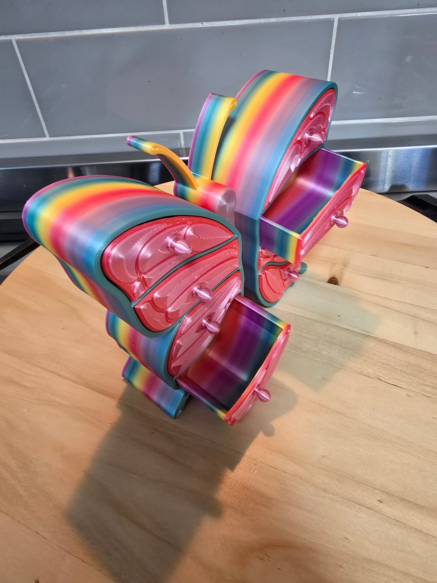 ✨ 3D Printed Butterfly Jewellery Box with Wing Drawers ✨