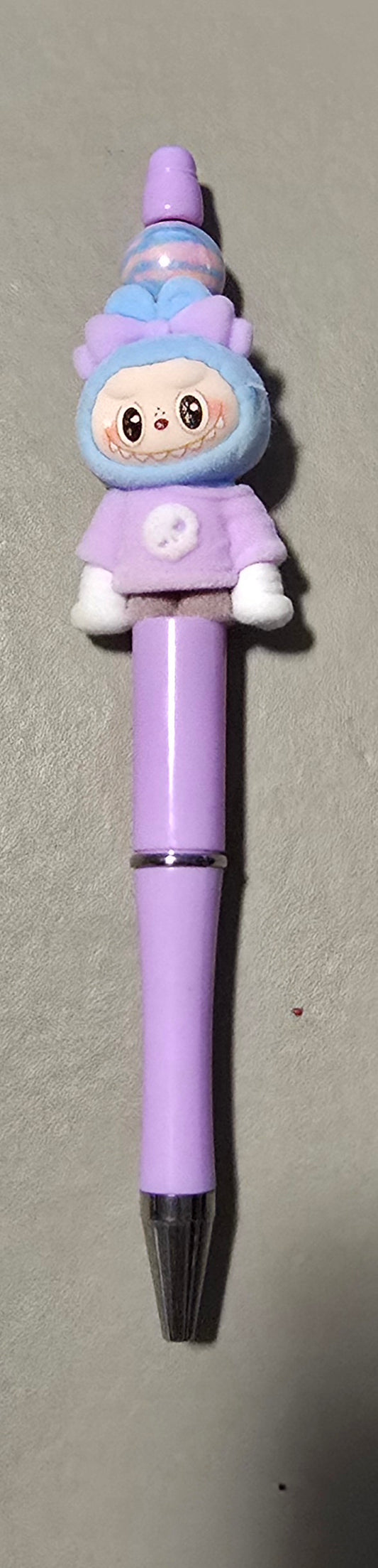 Purple Skull Labubu Pen