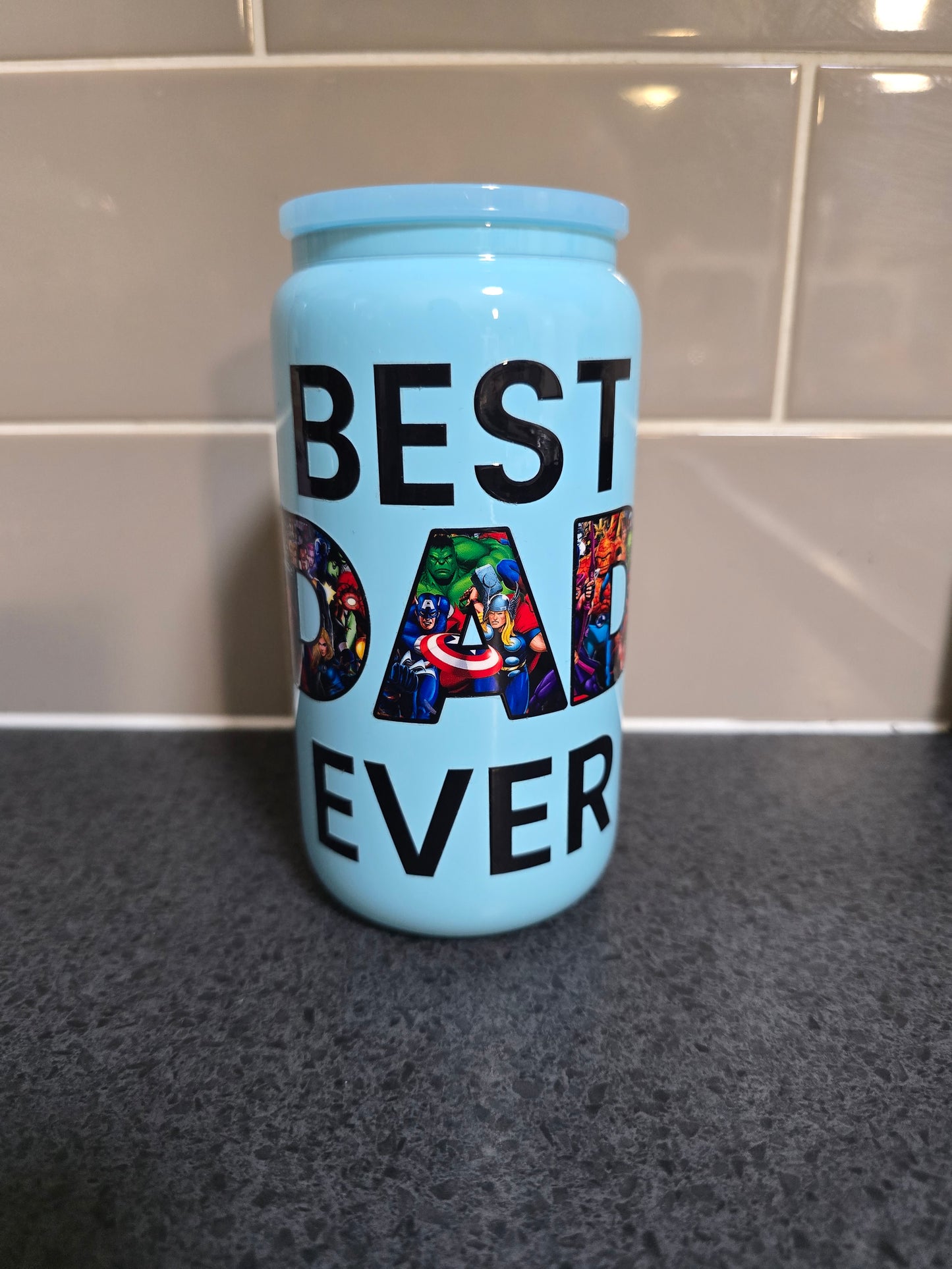 Best Dad Ever Glass