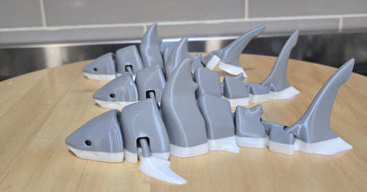 🦈 3d Printed Great White Shark - 18cm Realistic Ocean Predator